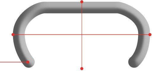 Dimensiones grapa anillada C20 abierta