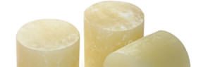 Hot melt adhesive slugs &Oslash; 43 mm in Yellow