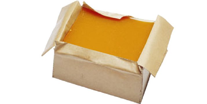 Colle thermofusible en cubes pour fib&eacute;risation Orange